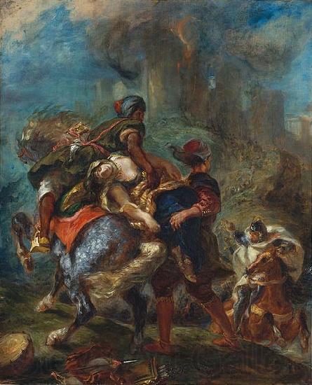 Eugene Delacroix The Abduction of Rebecca Spain oil painting art